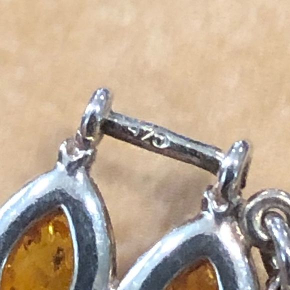 ARTISAN Double Strand Sterling Silver TriColor Amber Bracelet - Picture 10 of 10